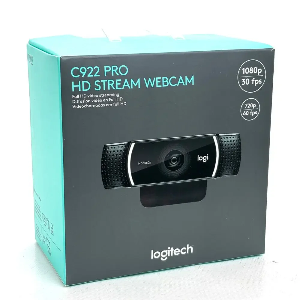 Logitech C922 Pro HD Stream Webcam 1080p 30 fps 720p 60 fps NO Tripod